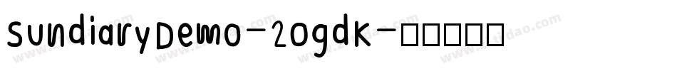 SundiaryDemo-2OgdK字体转换