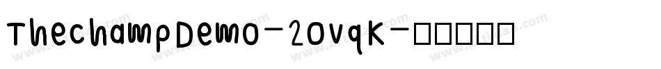 ThechampDemo-2OvqK字体转换
