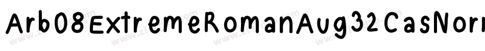 Arb08ExtremeRomanAug32CasNormal-WXW4字体转换