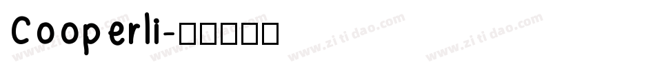 Cooperli字体转换