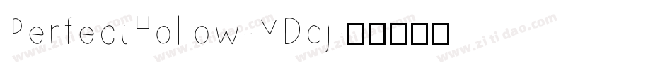PerfectHollow-YDdj字体转换