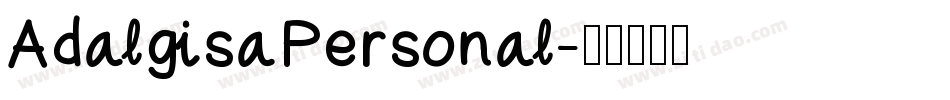 AdalgisaPersonal字体转换