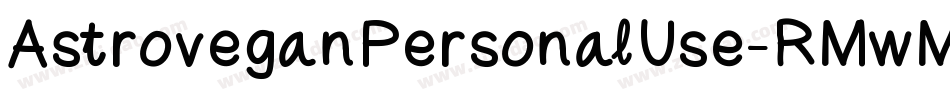 AstroveganPersonalUse-RMwM字体转换
