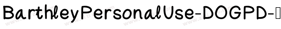 BarthleyPersonalUse-DOGPD字体转换