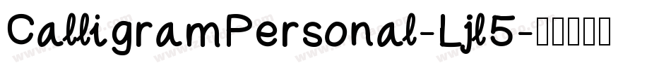 CalligramPersonal-Ljl5字体转换