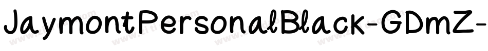 JaymontPersonalBlack-GDmZ字体转换