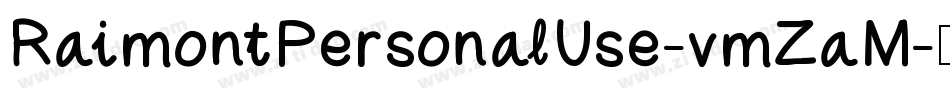 RaimontPersonalUse-vmZaM字体转换