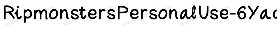 RipmonstersPersonalUse-6YaqA字体转换