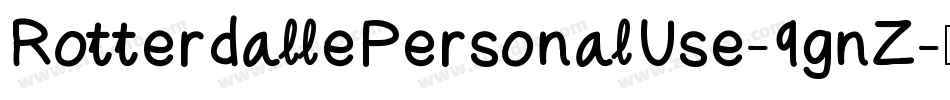 RotterdallePersonalUse-9gnZ字体转换