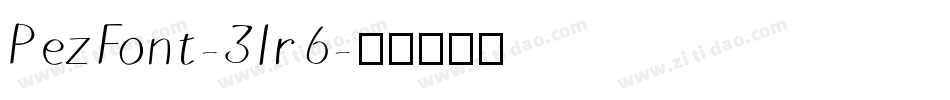 PezFont-3lr6字体转换