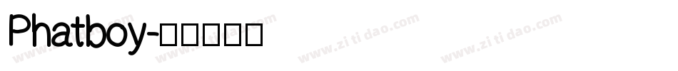Phatboy字体转换