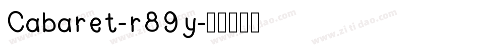 Cabaret-r89y字体转换
