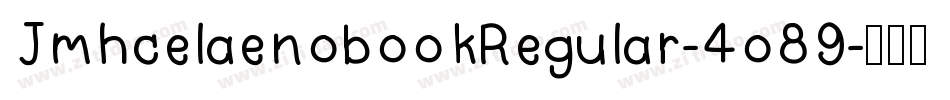 JmhcelaenobookRegular-4o89字体转换