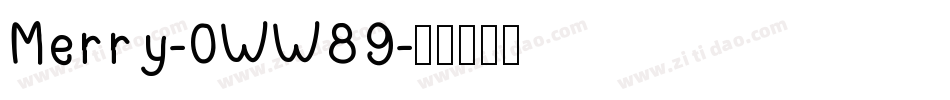Merry-0WW89字体转换