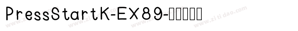 PressStartK-EX89字体转换