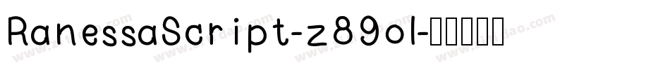 RanessaScript-z89ol字体转换
