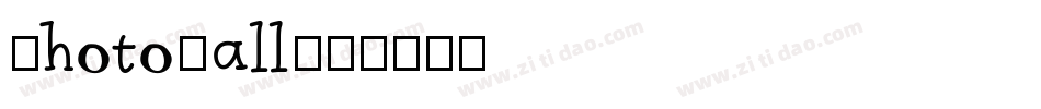 PhotoWall字体转换