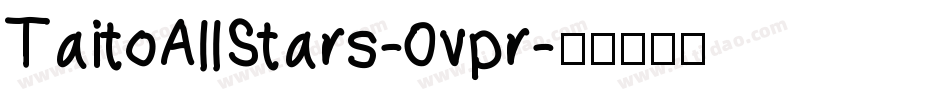 TaitoAllStars-0vpr字体转换