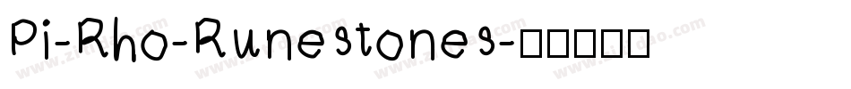 Pi-Rho-Runestones字体转换
