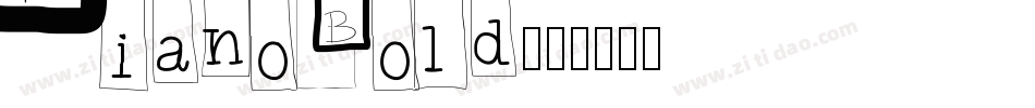 PianoBold字体转换
