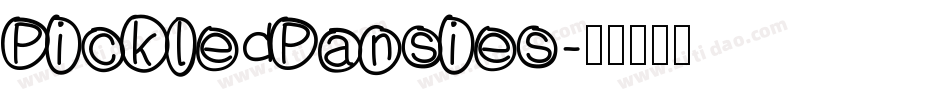 PickledPansies字体转换