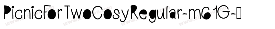 PicnicForTwoCosyRegular-m61G字体转换