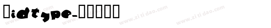 Kidtype字体转换