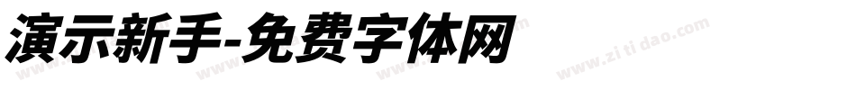 演示新手字体转换
