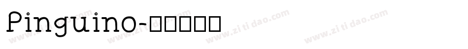 Pinguino字体转换