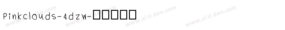 Pinkclouds-4dzW字体转换