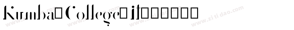 Kumba_College_It字体转换
