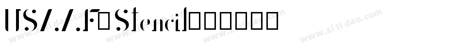 USAAF_Stencil字体转换