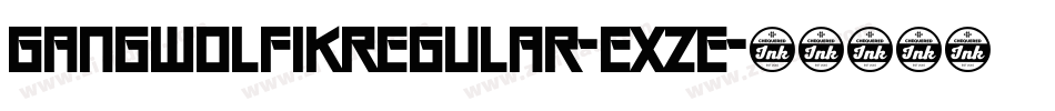 GangWolfikRegular-Exze字体转换