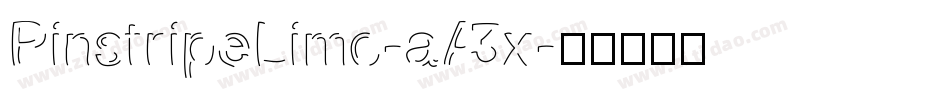 PinstripeLimo-aA3x字体转换