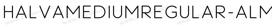 HalvamediumRegular-ALmwM字体转换
