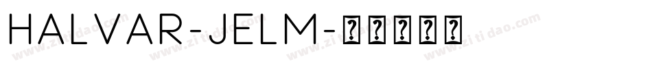 Halvar-jElM字体转换