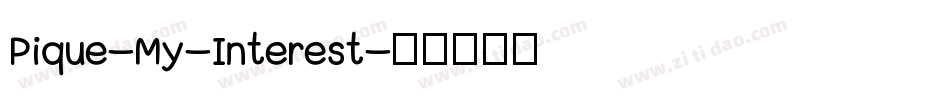 Pique-My-Interest字体转换