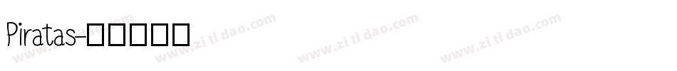 Piratas字体转换