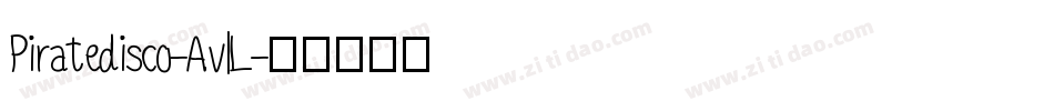 Piratedisco-AvlL字体转换