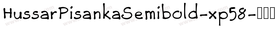 HussarPisankaSemibold-xp58字体转换