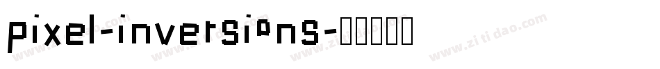 pixel-inversions字体转换