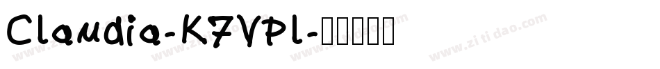 Claudia-K7VPl字体转换