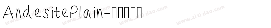 AndesitePlain字体转换
