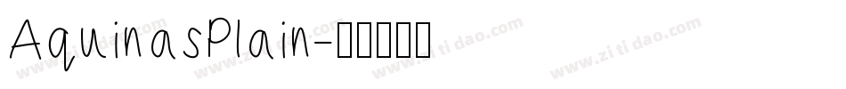 AquinasPlain字体转换