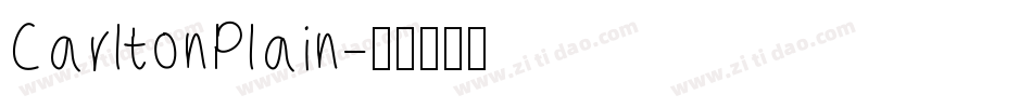 CarltonPlain字体转换