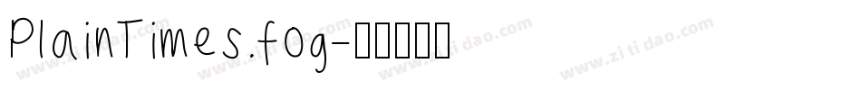 PlainTimes.fog字体转换