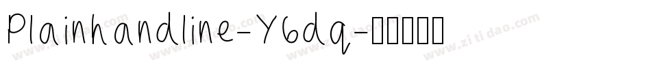 Plainhandline-Y6dq字体转换