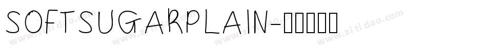SOFTSUGARPLAIN字体转换