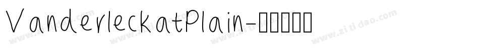 VanderleckatPlain字体转换