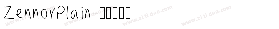 ZennorPlain字体转换